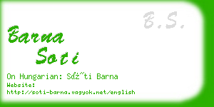 barna soti business card